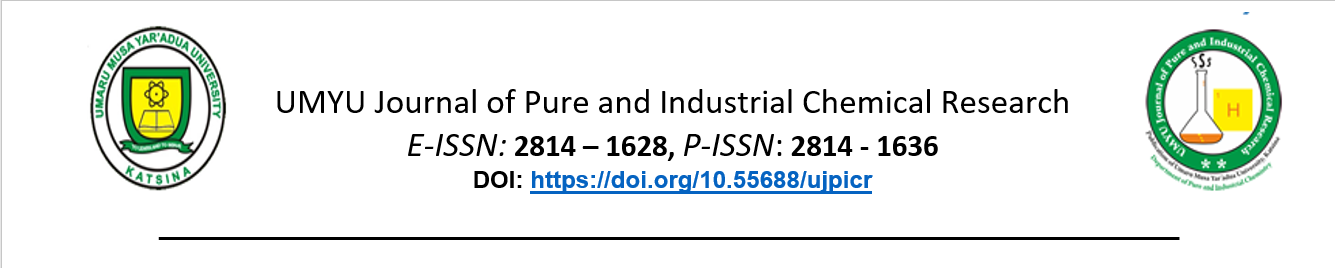 Welcome to UJPICR: Advances in Pure and Industrial Chemistry